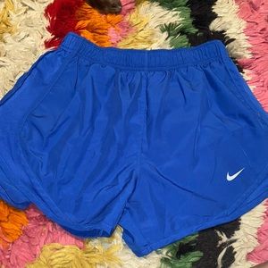 Blue Nike shorts
